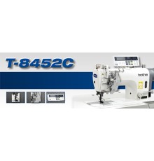 Прямострочная двухигольная машина челночного стежка Brother T-8452C